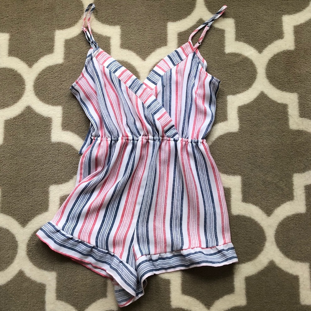 Striped romper